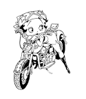 betty boop coloring page