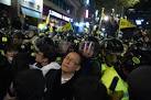 Clashes, pepper spray at rally for S. Korea ferry disaster | Daily.