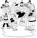 Ice Skating coloring page