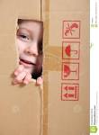 Child Looking From Box Stock Images - Image: 1458984 - child-looking-box-1458984