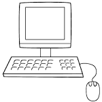Computer coloring page