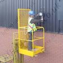 Fork Mounted Man Riding Access Platform Attachment. Three Gate