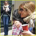 Aniston: Baster Bear Hug!