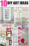 LiveLoveDIY: 10 DIY Art Ideas: Easy Ways to Decorate Your Walls!