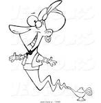 Genie coloring page