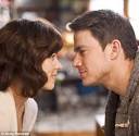 Brunette beauty: Rachel sports darker locks in the film
