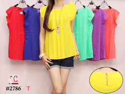 Baju Fashion 2786 Sifon Korea Grosir 47rb | Distributor Baju ...