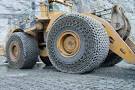 A new set of RUD-ERLAU mining tyre protection chains fitted on ...