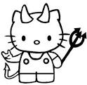 Hello Kitty coloring page