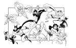 Justice League coloring page
