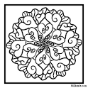 mosaic coloring page