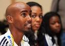 Captain: Mo Farah sits