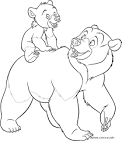 Bear coloring page