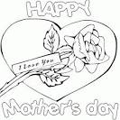 Mothers Day coloring page