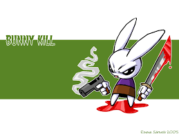 Animaci�n Bunny kills, Dejale una katana a un conejo y veras lo que es capaz de hacer ;)