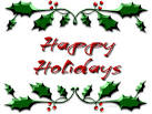 HAPPY HOLIDAYS