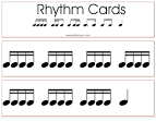 16th Note Rhythm Cards « Layton Music Games and Resources