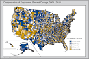 BEA: News Release: County Compensation by Industry, 2010