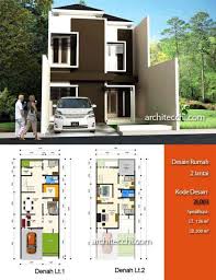 Gambar Desain Denah Rumah Minimalis Modern 2 Lantai Terbaru