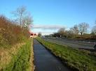 A64 at Bilbrough Top. The Total petrol station, Little Chef and motel can - via Daymix