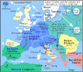 MAP -- The Frankish Empire in the ninth century