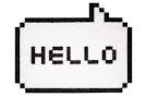 HELLO White Doormat - Just Arrived