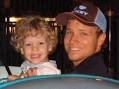Celebrity dad/singer Brian Littrell with son Baylee (4).