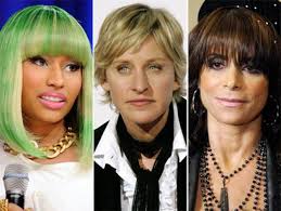 (from left) Celebrities Nicki Minaj, Ellen DeGeneres and Paula Abdul have spoken out - alg-manaj-degeneres-abdul-jpg