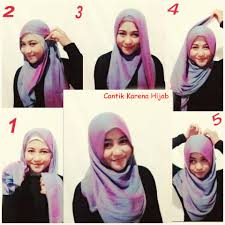 Cara Memakai Jilbab Segi Empat Sederhana Untuk Sekolah | Cara ...