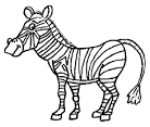 <b>zebra</b> coloring page