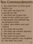 Ten Commandments New International Version NIV