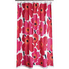 Marimekko Unikko Red Shower Curtain in Bed and Bath | Crate and Barrel