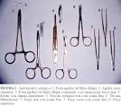 b) <b>Instrumentos cirúrgicos</b>: