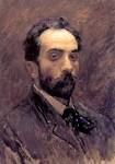 Self portrait - Isaac Levitan. Artist: Isaac Levitan - self-portrait-1