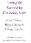 HOLIDAY GREETINGS FROM THE CROWLEY FAMILY - New York Real Estate ...