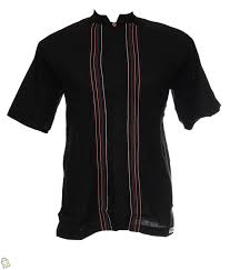 model baju koko lengan panjang hitam