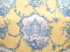 Braemore Garden Toile - Blue and Yellow Home Decor Fabric 