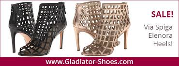 Tall Gladiator Sandals for Women | Cute Cheap Black Strappy Heels ...