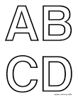 Alphabet coloring page