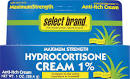 Select Brand Hydrocortisone Cream 1% with Aloe 1 oz (28.4 g) Cream ...
