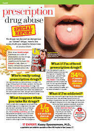  June 2008 issue of SEVENTEEN Magazine regarding prescription drug abuse.