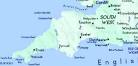 Detailed Map of West Country: Cornwall, Devon, Somerset, Wiltshire
