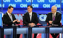 CNN Republican debate in Arizona with Rick Santorum, Mitt Romney and Newt