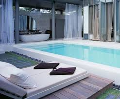 modern outdoor bathroom
