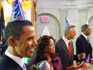 Oprah Winfrey and Colin Powell