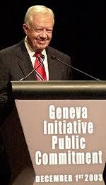 Jimmy Carter apóia Iniciativa de Genebra
