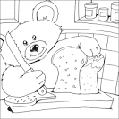 Bread coloring page