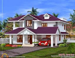 Beautiful house plan in purple roof - Kerala home design and floor ...