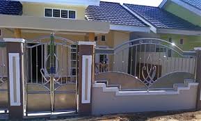 Pagar Stainless Steel Minimalis | Rangka Atap Baja Ringan | Harga ...