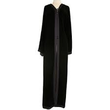 Black Abaya Open in Front islamic - Polyvore
